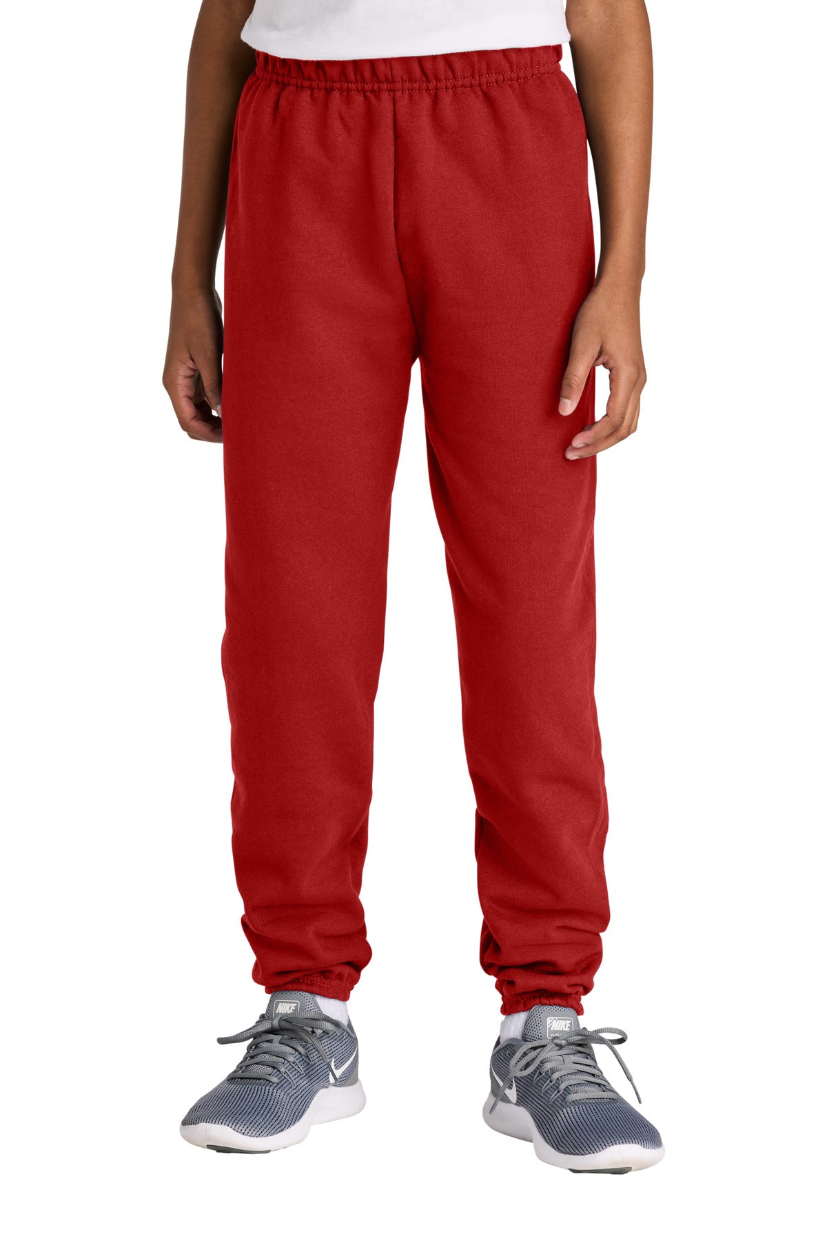 Custom True Red Youth NuBlend Sweatpant 973B, personalized by SanCanDo Swag in Argyle, TX