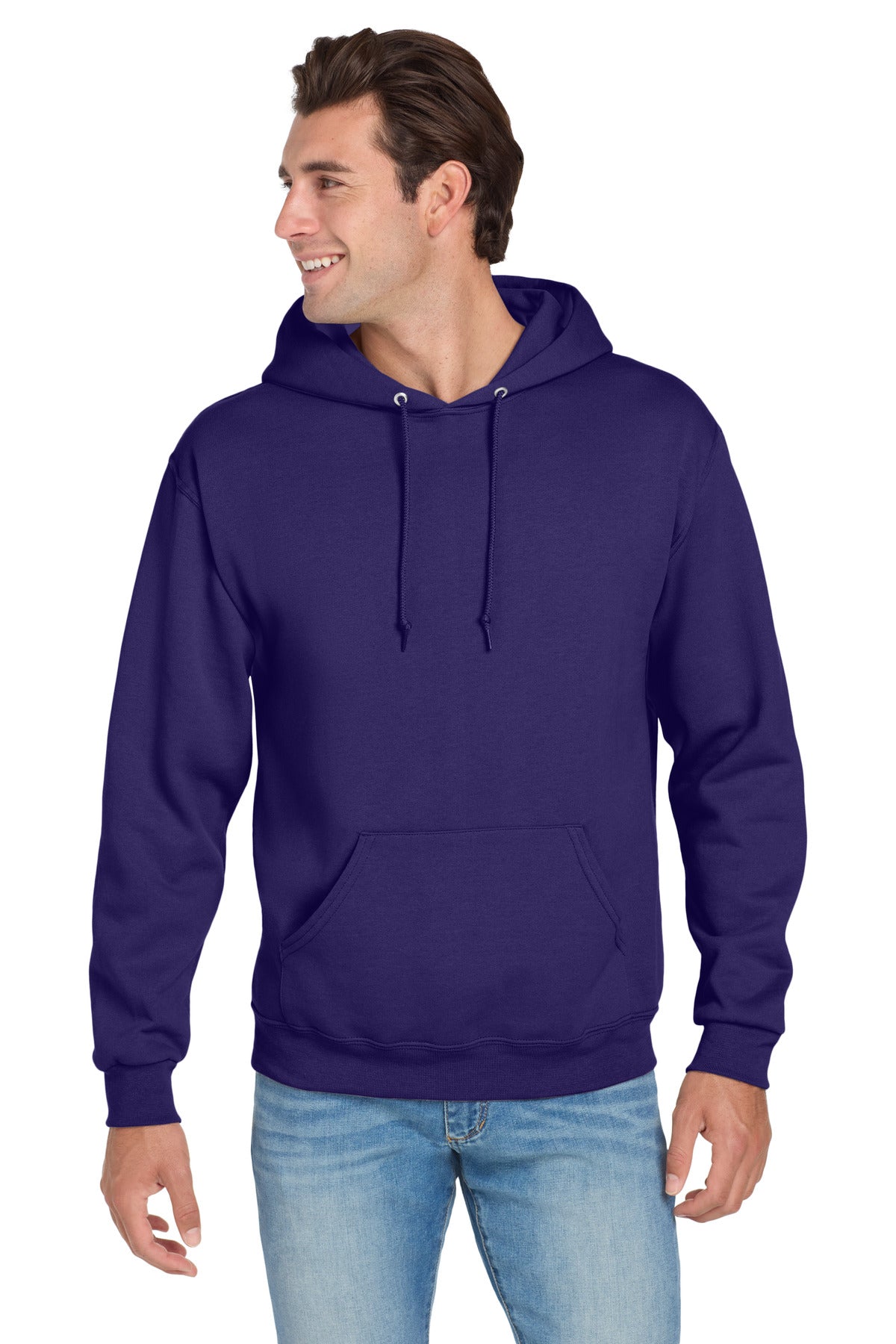 Custom Deep Purple NuBlend Hoodie 996M, personalized by SanCanDo Swag in Argyle, TX