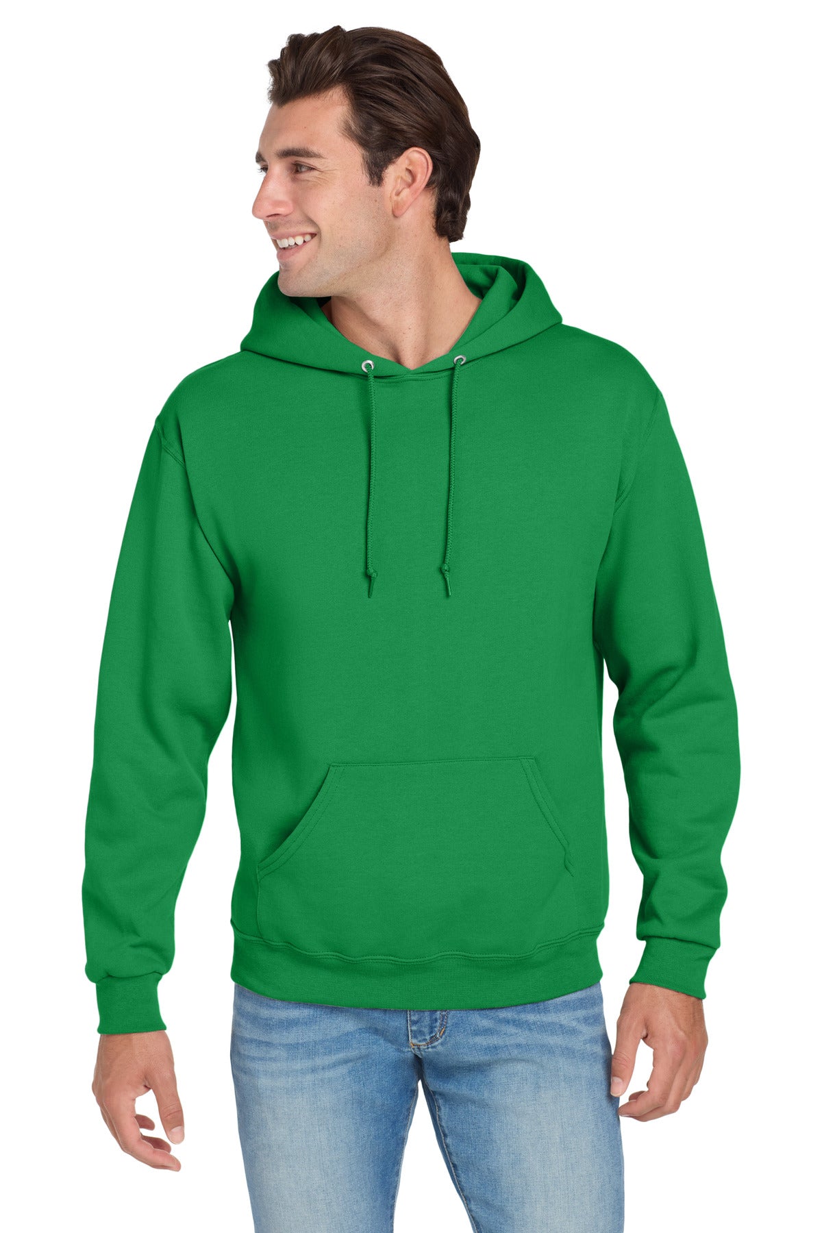 Custom Kelly NuBlend Hoodie 996M, personalized by SanCanDo Swag in Argyle, TX