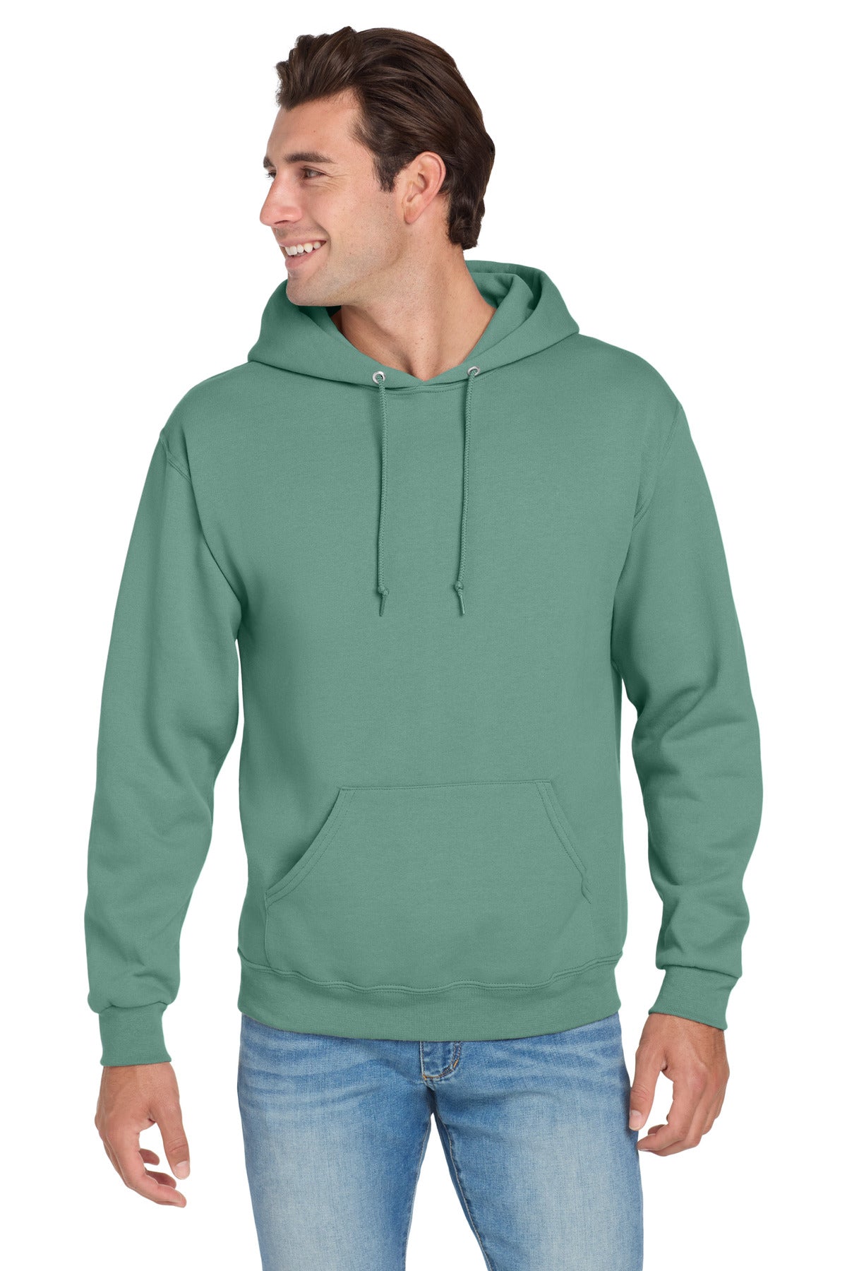 Custom Sage NuBlend Hoodie 996M, personalized by SanCanDo Swag in Argyle, TX