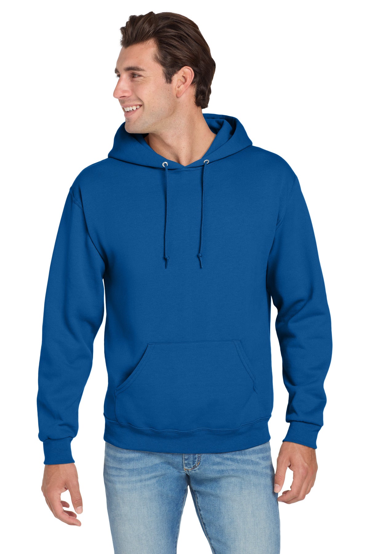 Custom Royal NuBlend Hoodie 996M, personalized by SanCanDo Swag in Argyle, TX