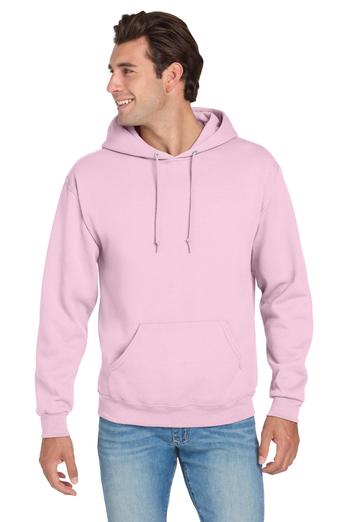 Custom Classic Pink NuBlend Hoodie 996M, personalized by SanCanDo Swag in Argyle, TX