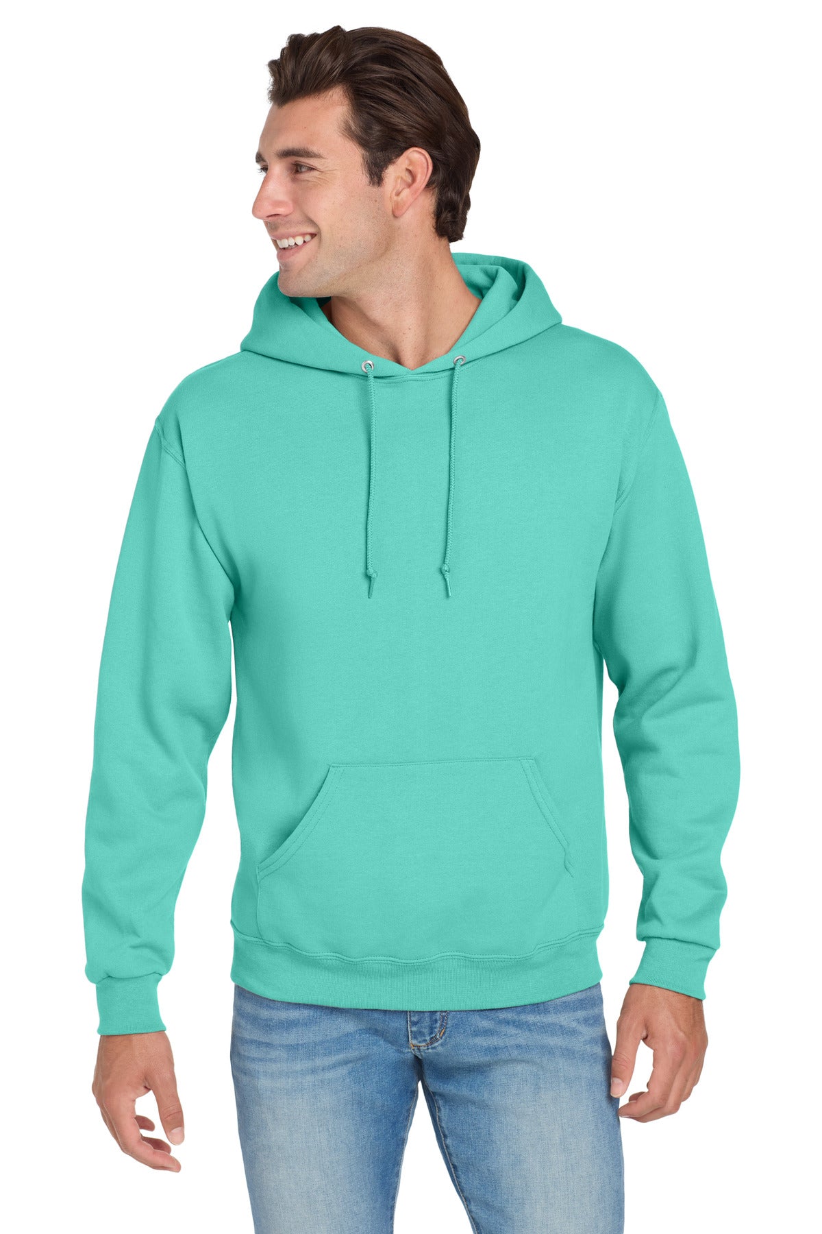 Custom Cool Mint NuBlend Hoodie 996M, personalized by SanCanDo Swag in Argyle, TX