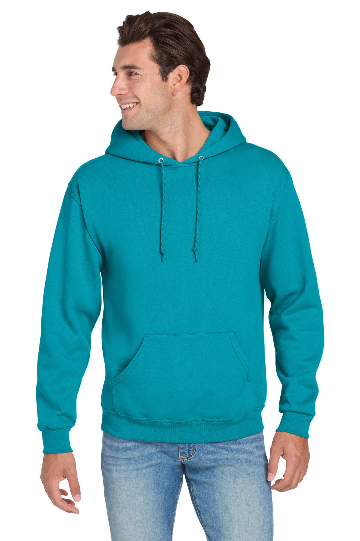 Custom California Blue NuBlend Hoodie 996M, personalized by SanCanDo Swag in Argyle, TX