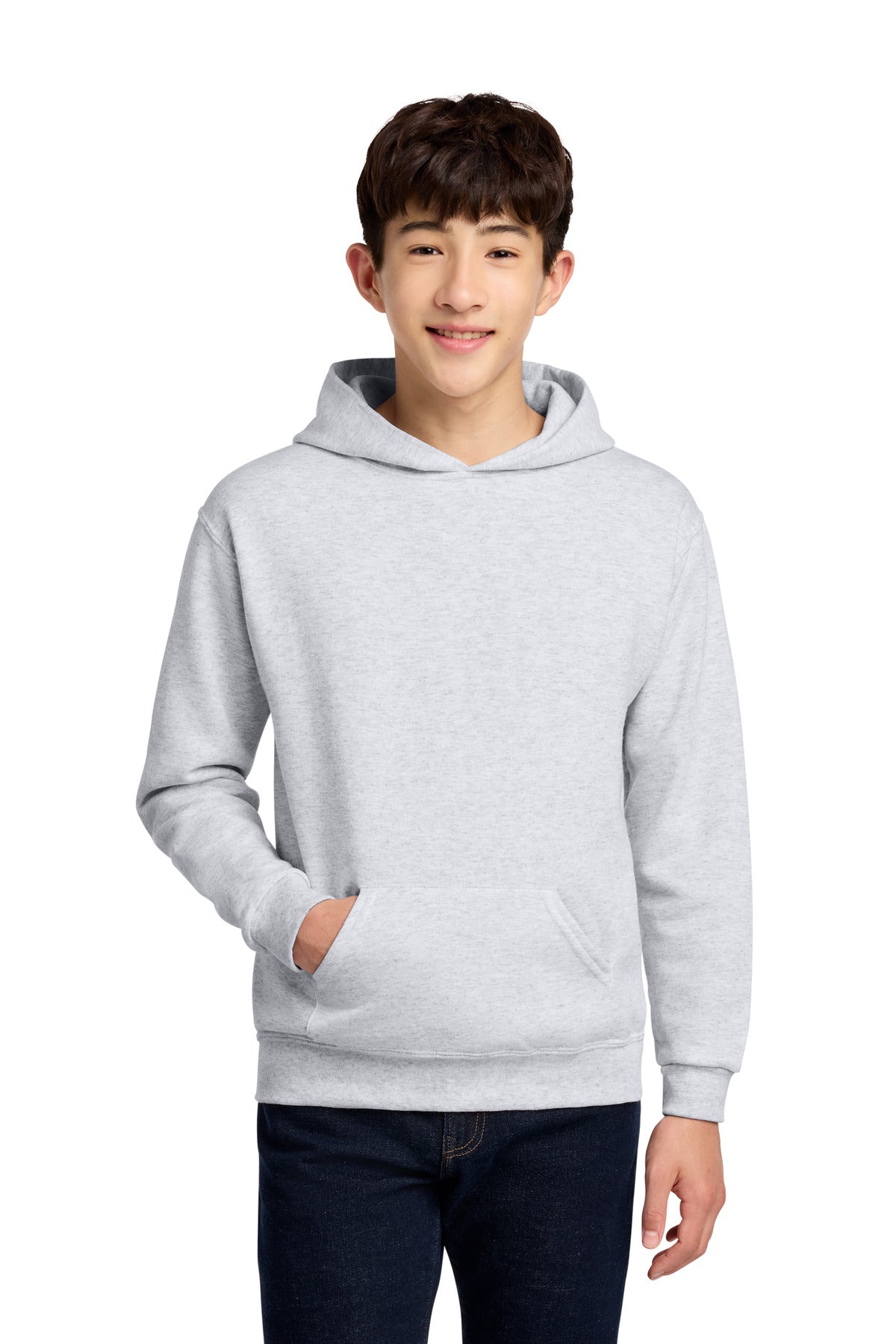 Custom Ash Youth NuBlend Hoodie 996Y, personalized by SanCanDo Swag in Argyle, TX