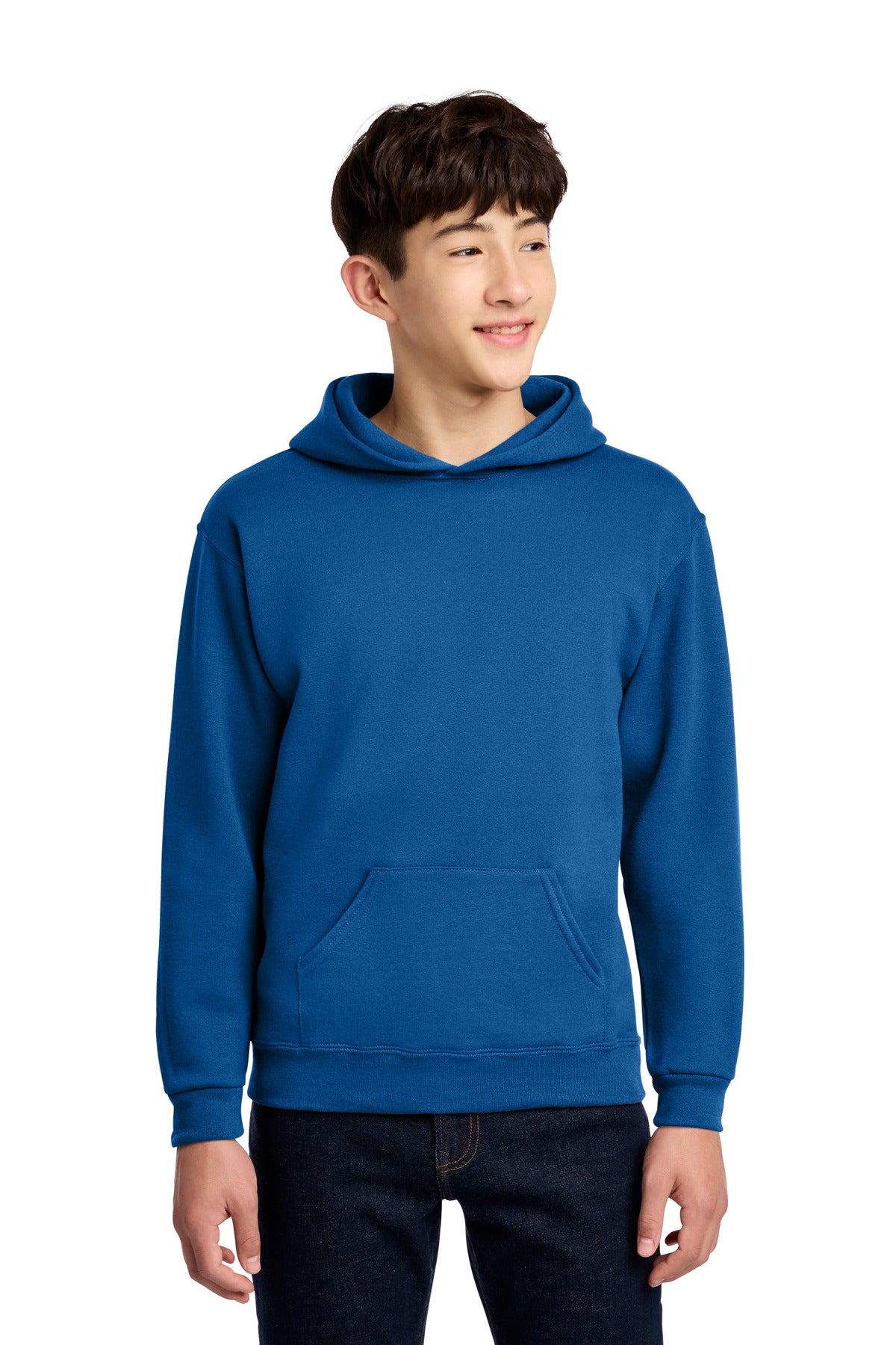 Custom Royal Youth NuBlend Hoodie 996Y, personalized by SanCanDo Swag in Argyle, TX
