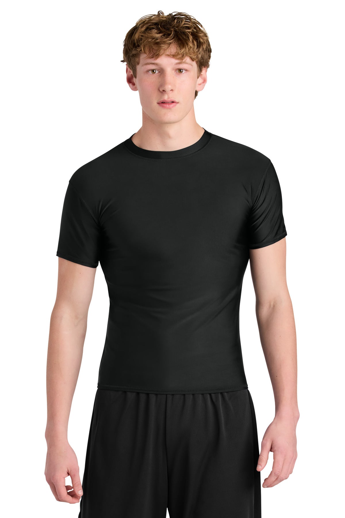 Custom Black Compression Tee A4N3130, personalized by SanCanDo Swag in Argyle, TX