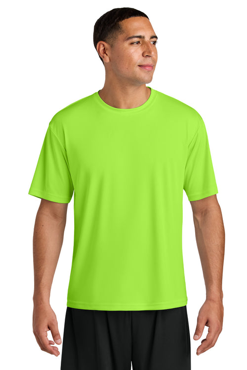 Custom Lime Cooling Performance Tee A4N3142, personalized by SanCanDo Swag in Argyle, TX