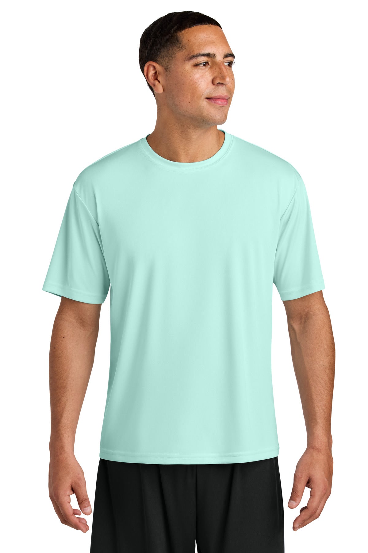 Custom Pastel Mint Cooling Performance Tee A4N3142, personalized by SanCanDo Swag in Argyle, TX