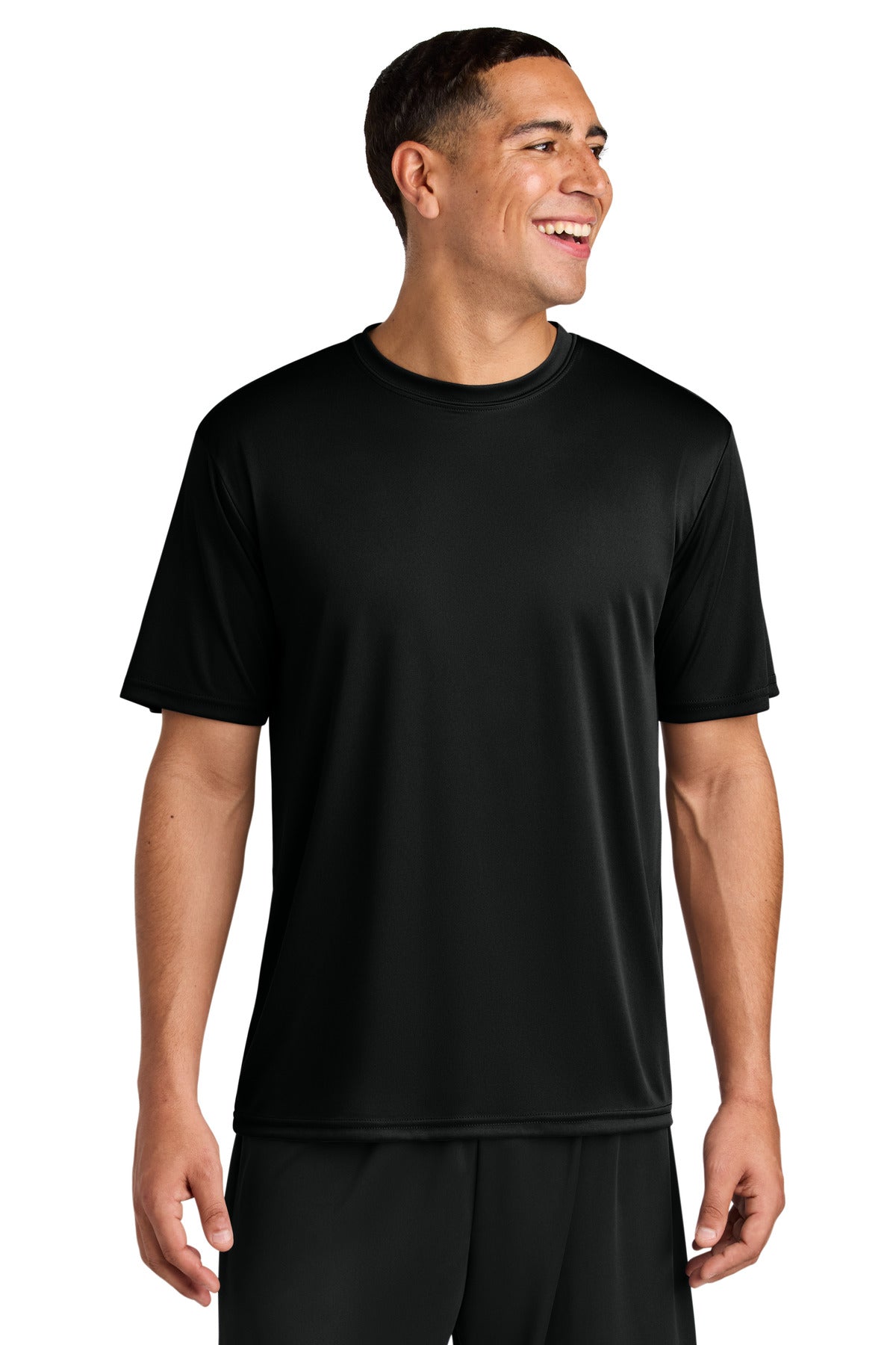 Custom Black Cooling Performance Tee A4N3142, personalized by SanCanDo Swag in Argyle, TX