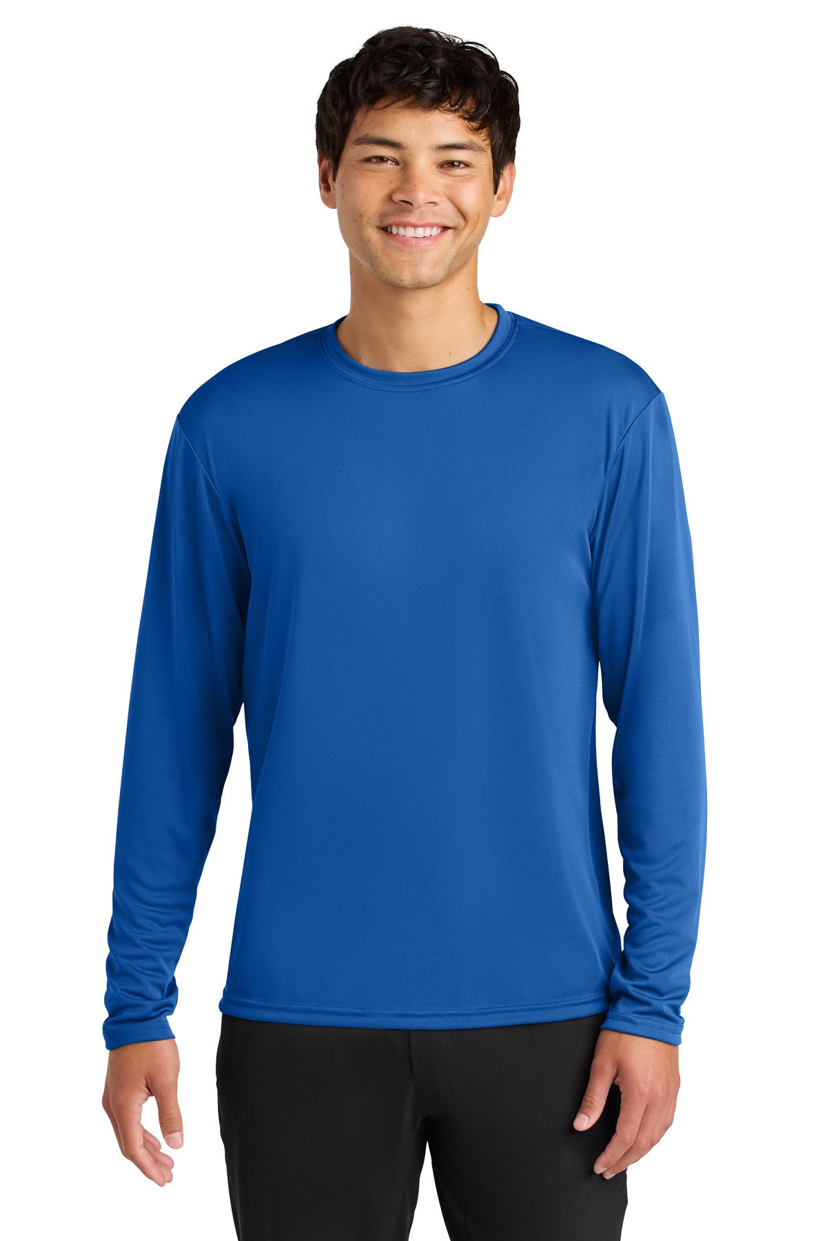 Custom Royal Cooling Performance Long Sleeve Tee A4N3165, personalized by SanCanDo Swag in Argyle, TX