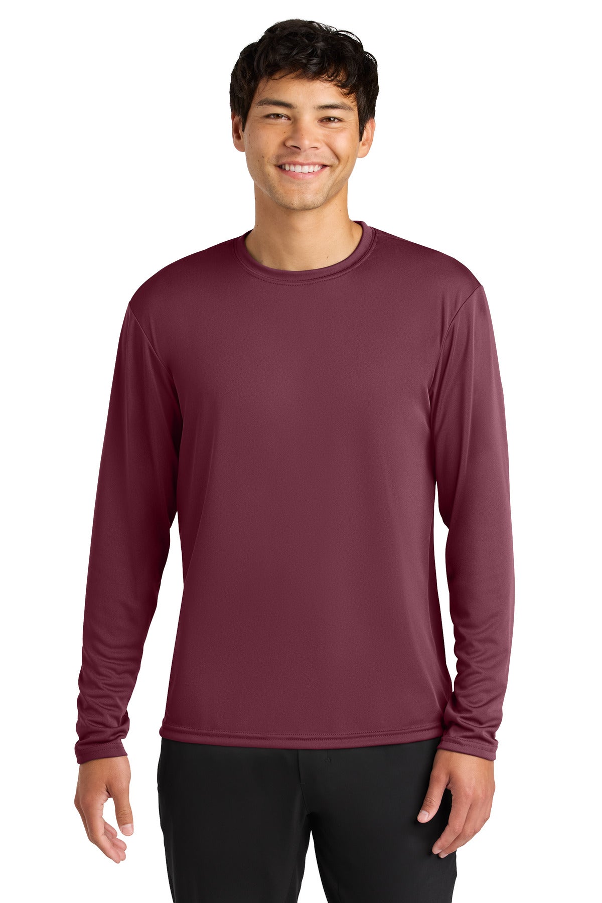 Custom Cardinal Cooling Performance Long Sleeve Tee A4N3165, personalized by SanCanDo Swag in Argyle, TX