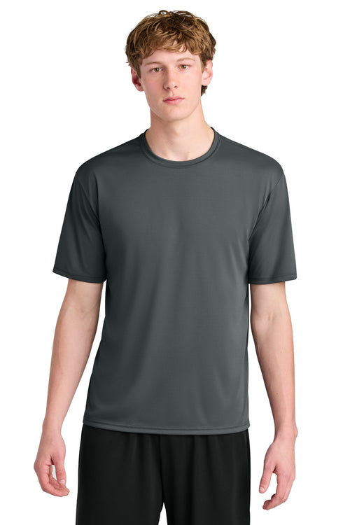 Custom Graphite AirFlex Tee A4N3531, personalized by SanCanDo Swag in Argyle, TX