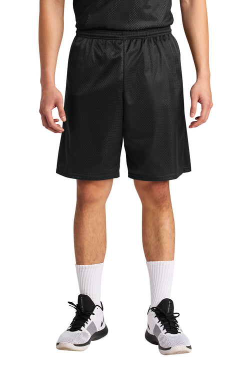 Custom Black Sprint 9" Mesh Short A4N5296, personalized by SanCanDo Swag in Argyle, TX