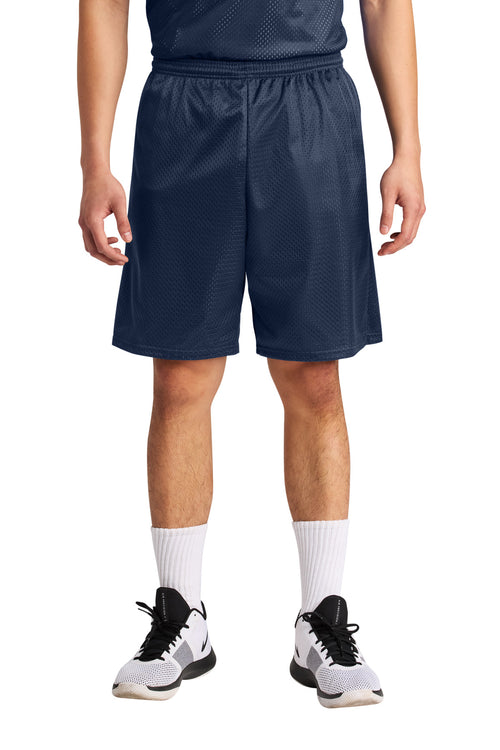 Custom Navy Sprint 9" Mesh Short A4N5296, personalized by SanCanDo Swag in Argyle, TX