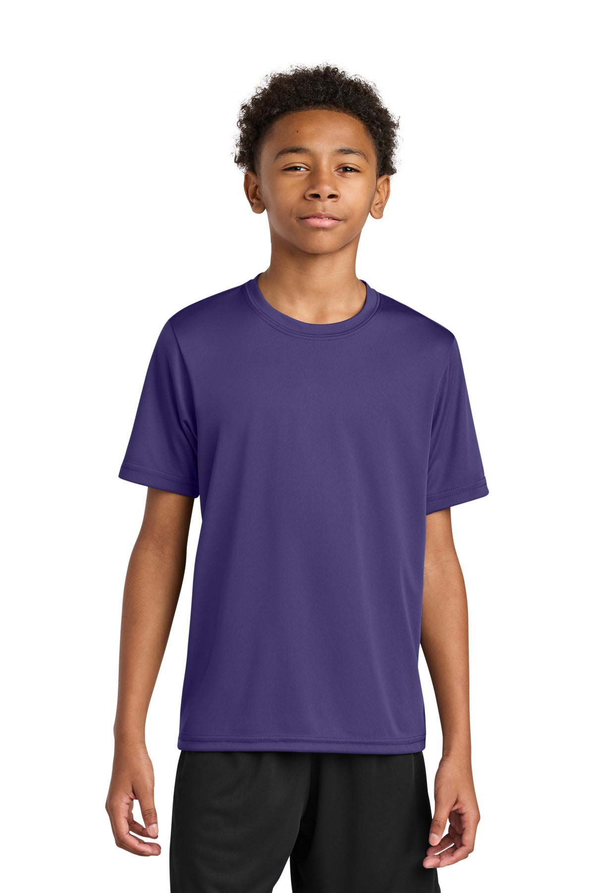 Custom Purple Youth Cooling Performance Tee A4NB3142, personalized by SanCanDo Swag in Argyle, TX