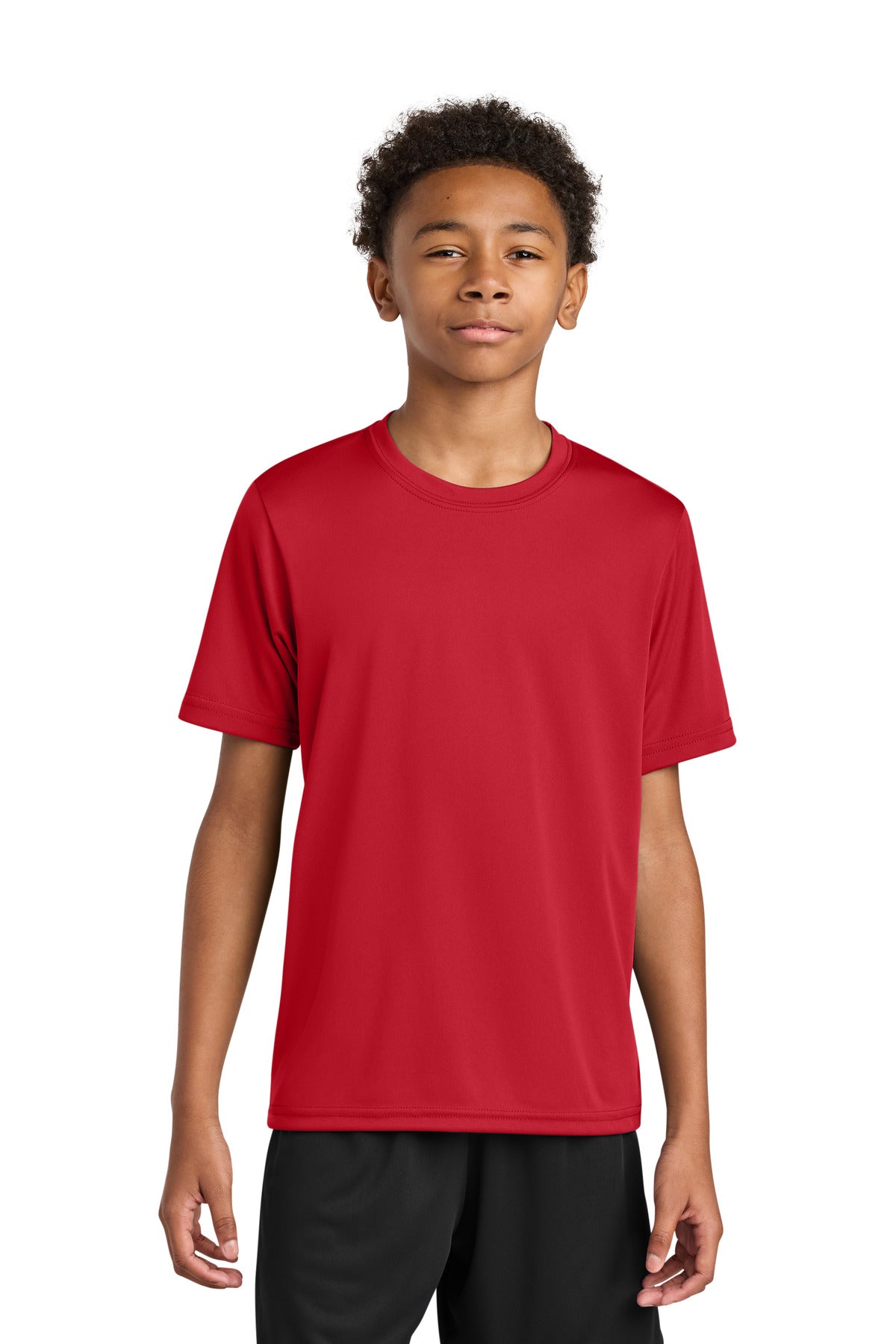 Custom Scarlet Youth Cooling Performance Tee A4NB3142, personalized by SanCanDo Swag in Argyle, TX