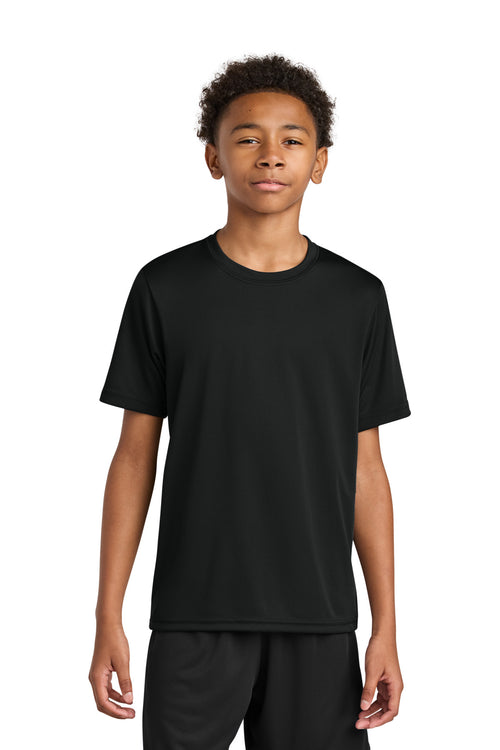 Custom Black Youth Cooling Performance Tee A4NB3142, personalized by SanCanDo Swag in Argyle, TX