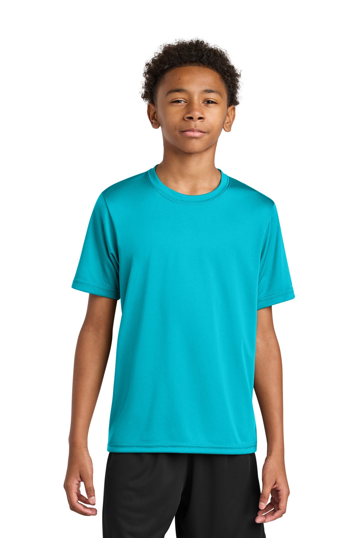 Custom Electric Blue Youth Cooling Performance Tee A4NB3142, personalized by SanCanDo Swag in Argyle, TX