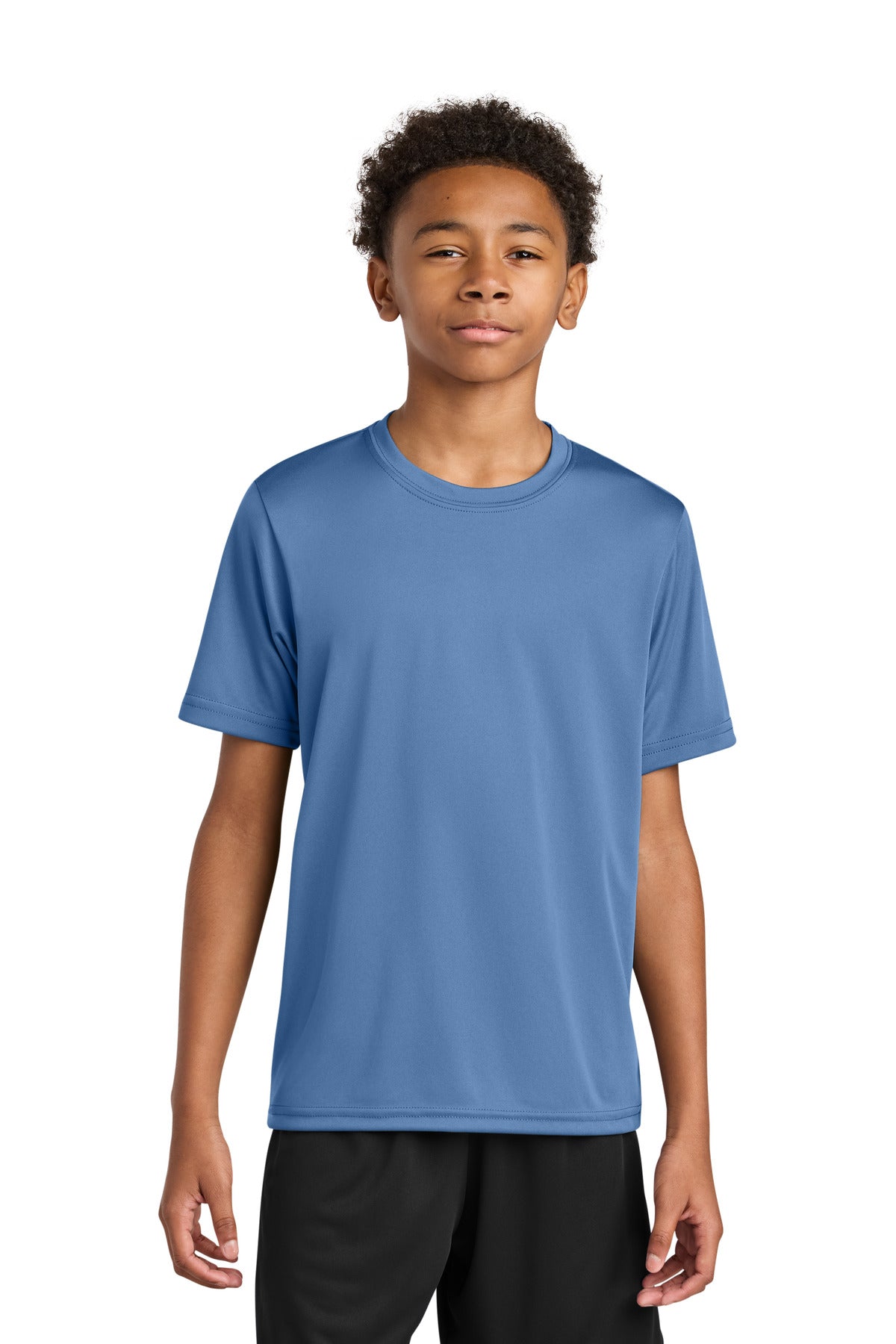 Custom Light Blue Youth Cooling Performance Tee A4NB3142, personalized by SanCanDo Swag in Argyle, TX