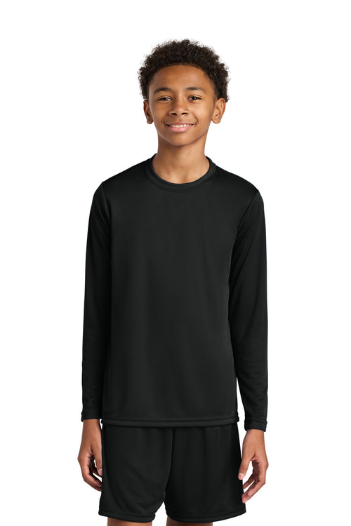 Custom Black Cooling Performance Long Sleeve Tee A4NB3165, personalized by SanCanDo Swag in Argyle, TX