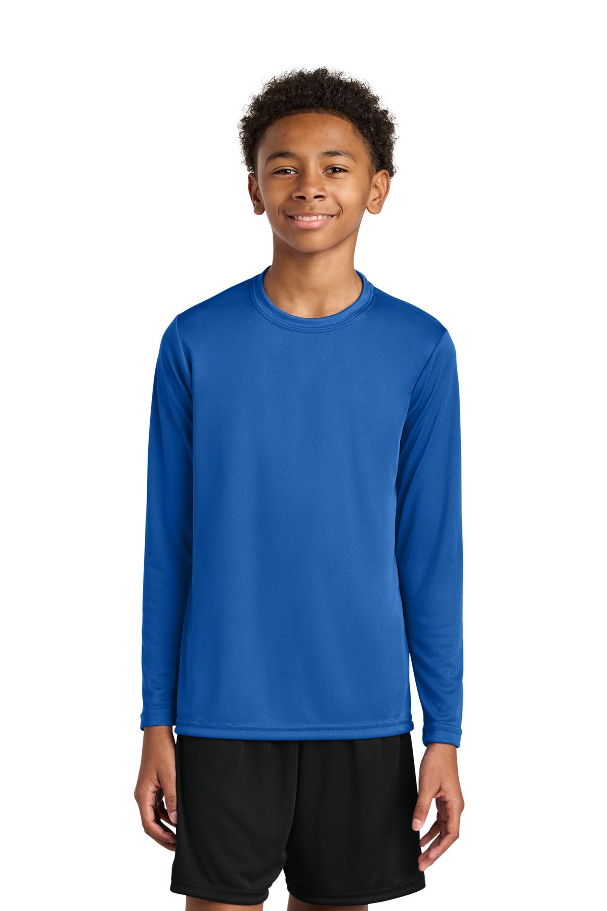 Custom Royal Cooling Performance Long Sleeve Tee A4NB3165, personalized by SanCanDo Swag in Argyle, TX