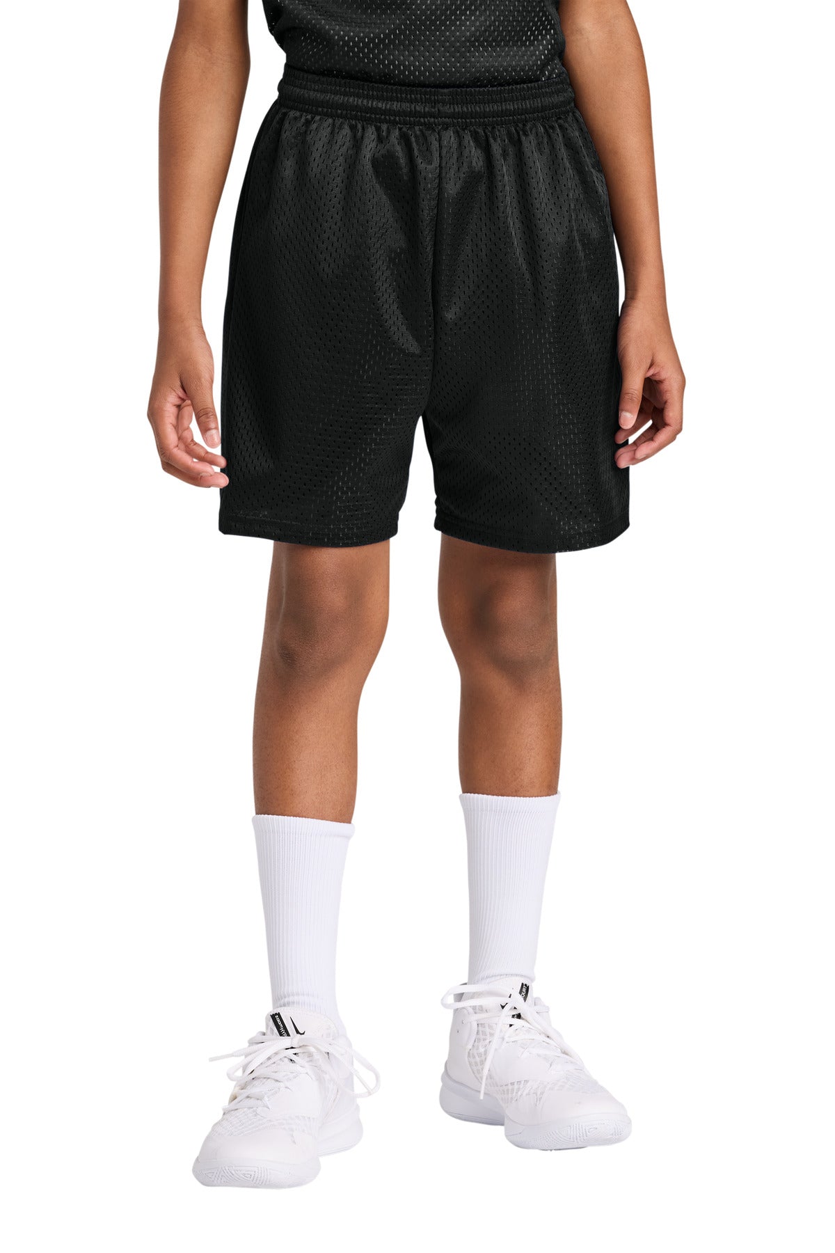 Custom Black Youth Sprint 6" Mesh Short A4NB5301, personalized by SanCanDo Swag in Argyle, TX