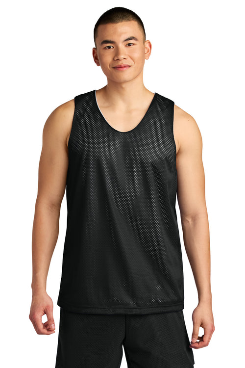 Custom Black/ White Sprint Reversible Mesh Tank A4NF1270, personalized by SanCanDo Swag in Argyle, TX