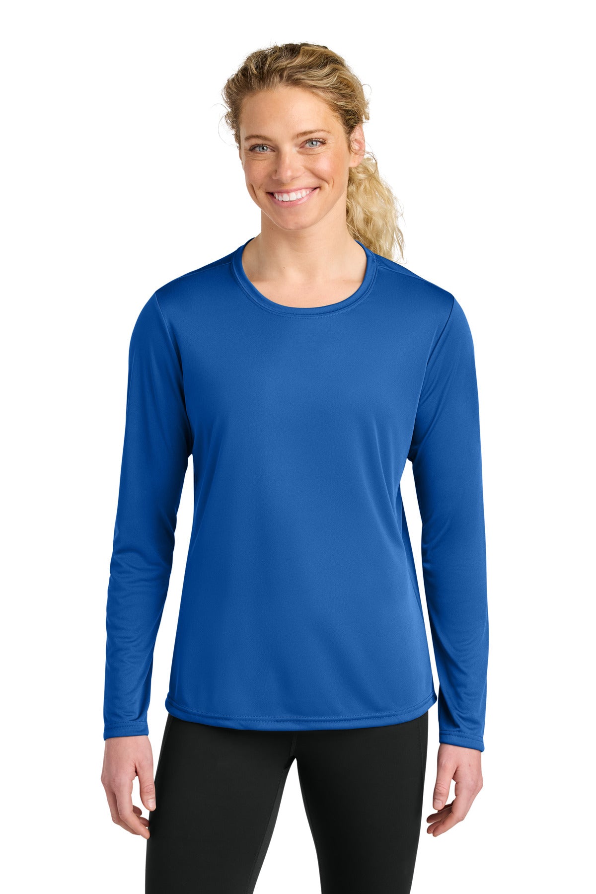 Custom Royal Cooling Performance Long Sleeve Tee A4NW3002, personalized by SanCanDo Swag in Argyle, TX