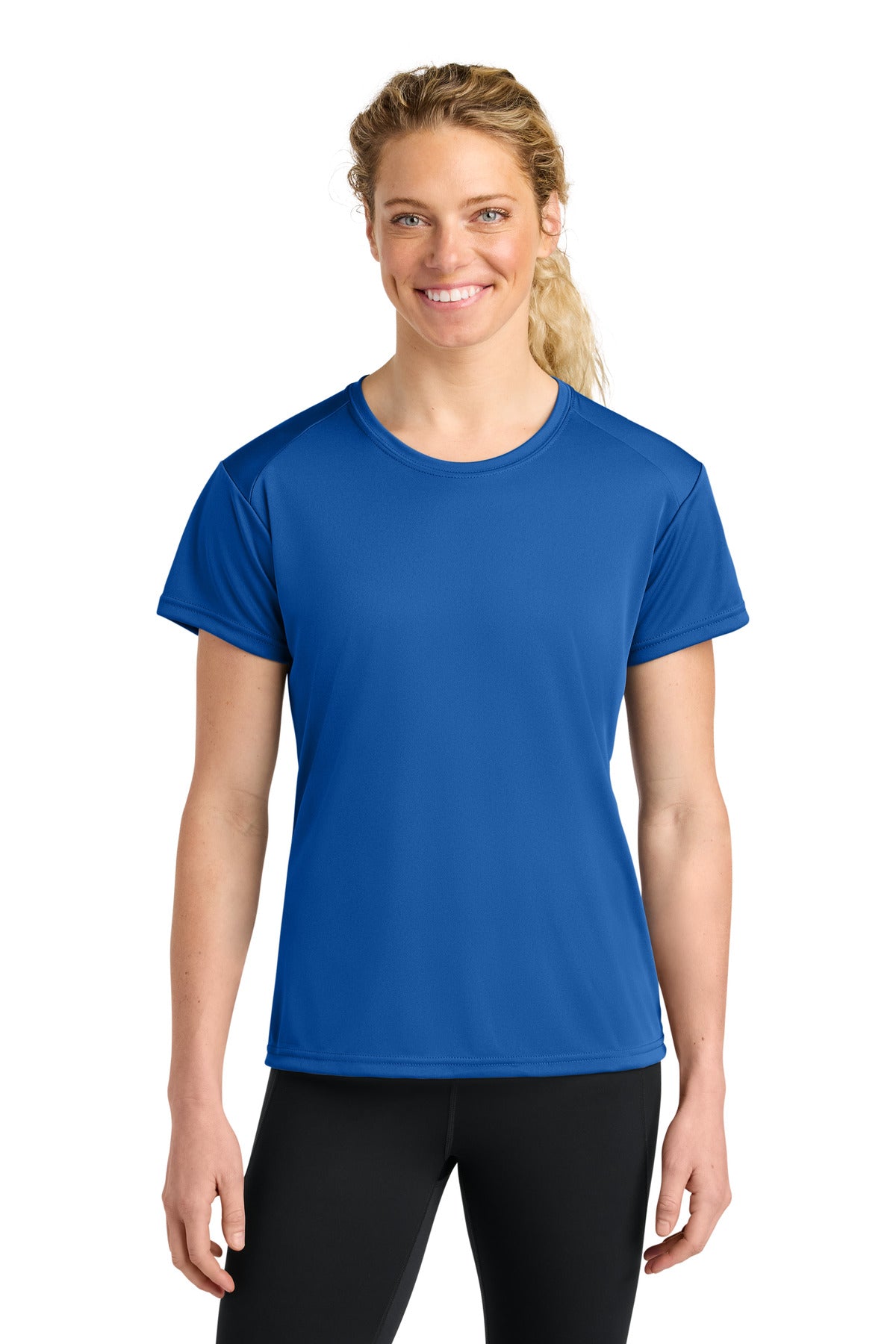 Custom Royal Women's Cooling Performance Tee A4NW3201, personalized by SanCanDo Swag in Argyle, TX