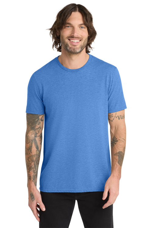 Custom Azure Blue Unisex Tri-Blend Tee AL2004, personalized by SanCanDo Swag in Argyle, TX