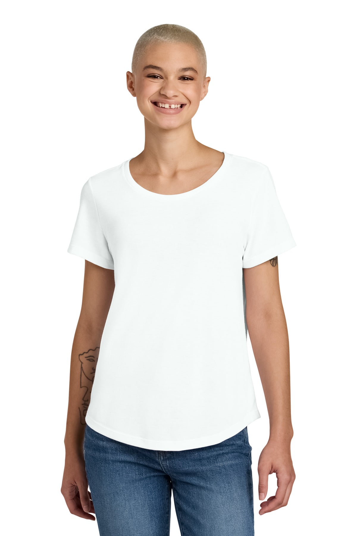 Custom Fairly White Women's Relaxed Tri-Blend Scoop Neck Tee AL2015, personalized by SanCanDo Swag in Argyle, TX