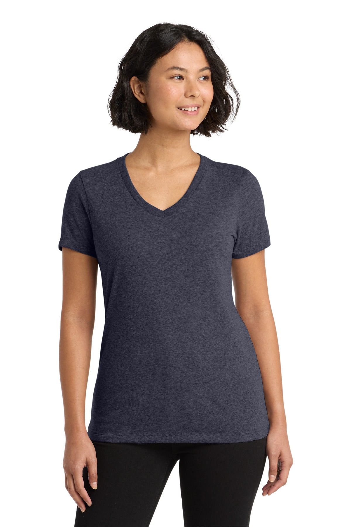 Custom Rebel Blue Women's Tri-Blend V-Neck Tee AL2018, personalized by SanCanDo Swag in Argyle, TX