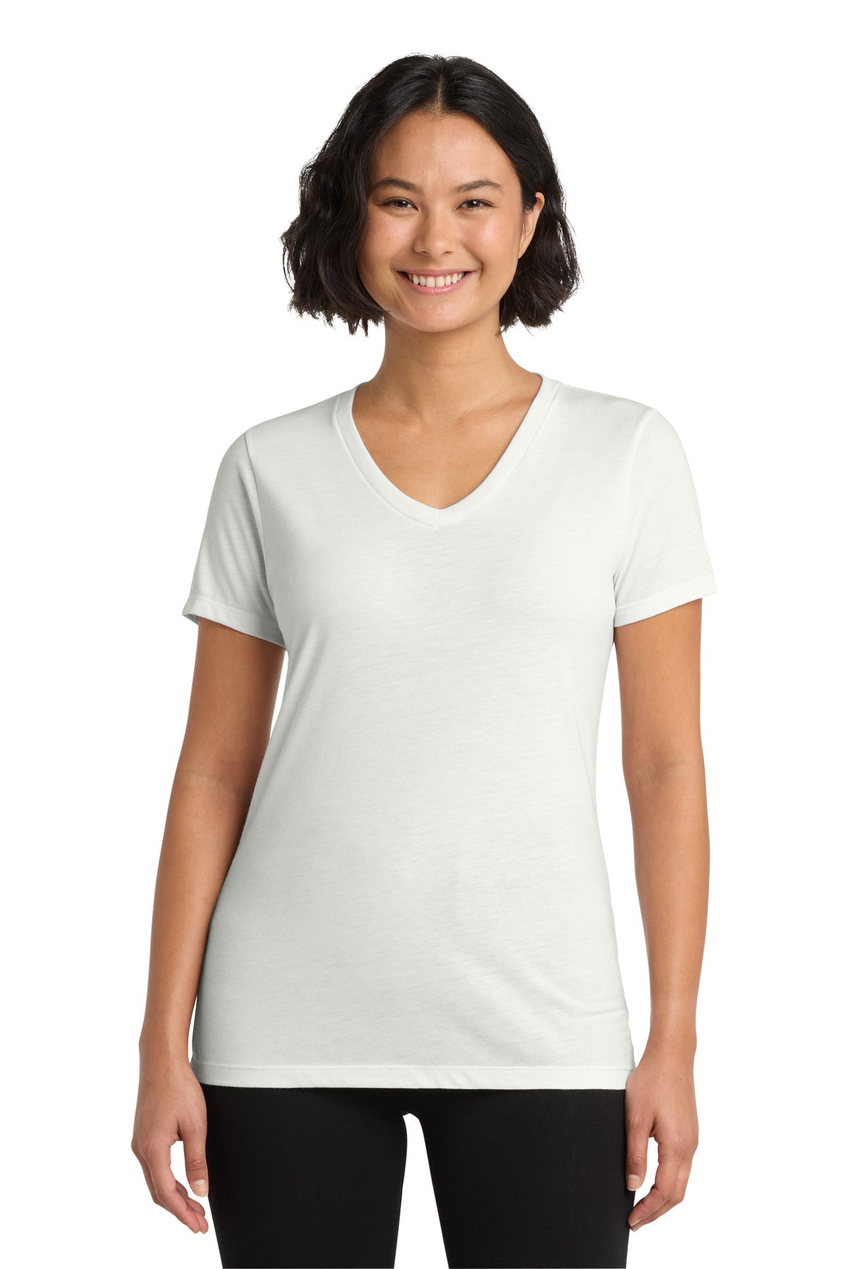 Custom Fairly White Women's Tri-Blend V-Neck Tee AL2018, personalized by SanCanDo Swag in Argyle, TX
