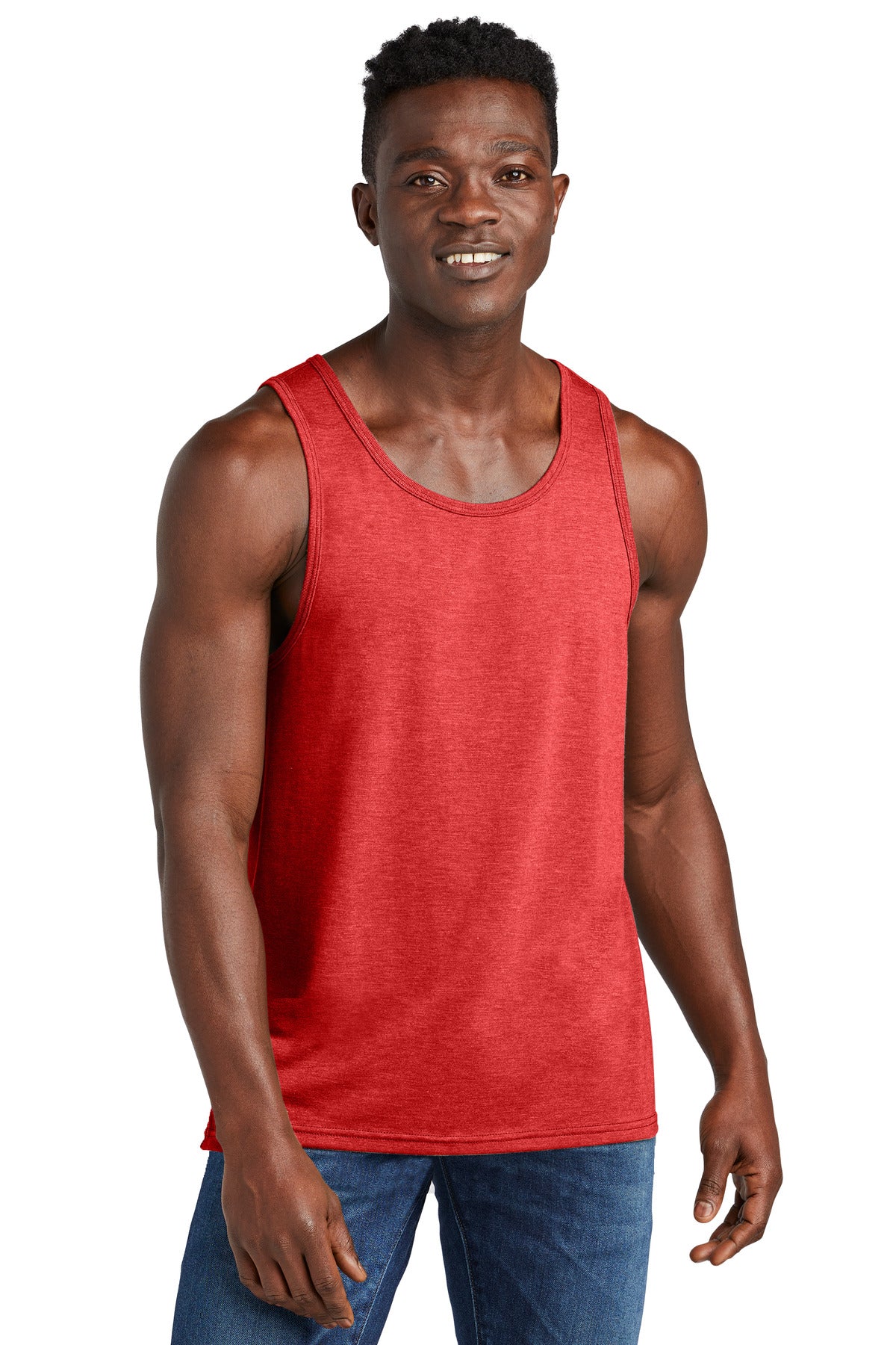 Custom Rise Up Red Unisex Tri-Blend Tank AL2019, personalized by SanCanDo Swag in Argyle, TX