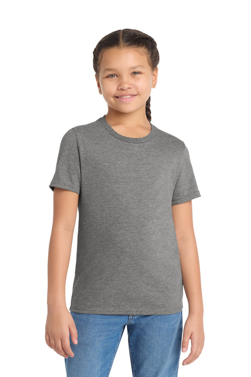 Custom Aluminum Grey Youth Tri-Blend Tee AL207, personalized by SanCanDo Swag in Argyle, TX