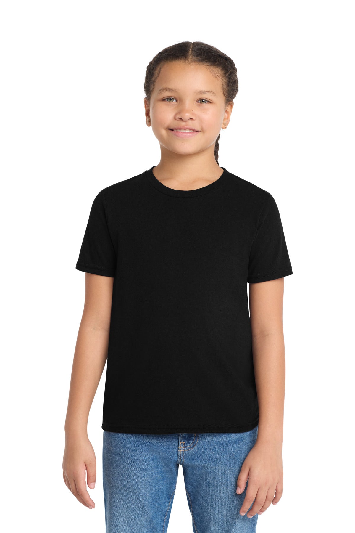 Custom Deep Black Youth Tri-Blend Tee AL207, personalized by SanCanDo Swag in Argyle, TX