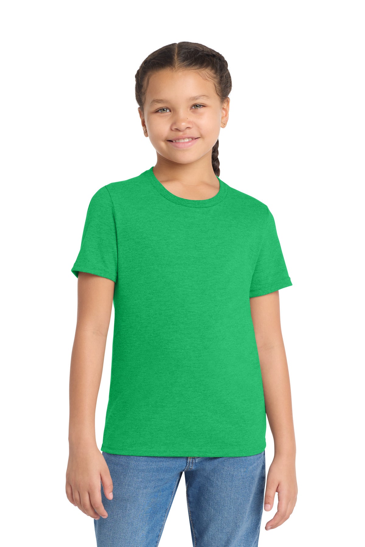 Custom Enviro Green Youth Tri-Blend Tee AL207, personalized by SanCanDo Swag in Argyle, TX