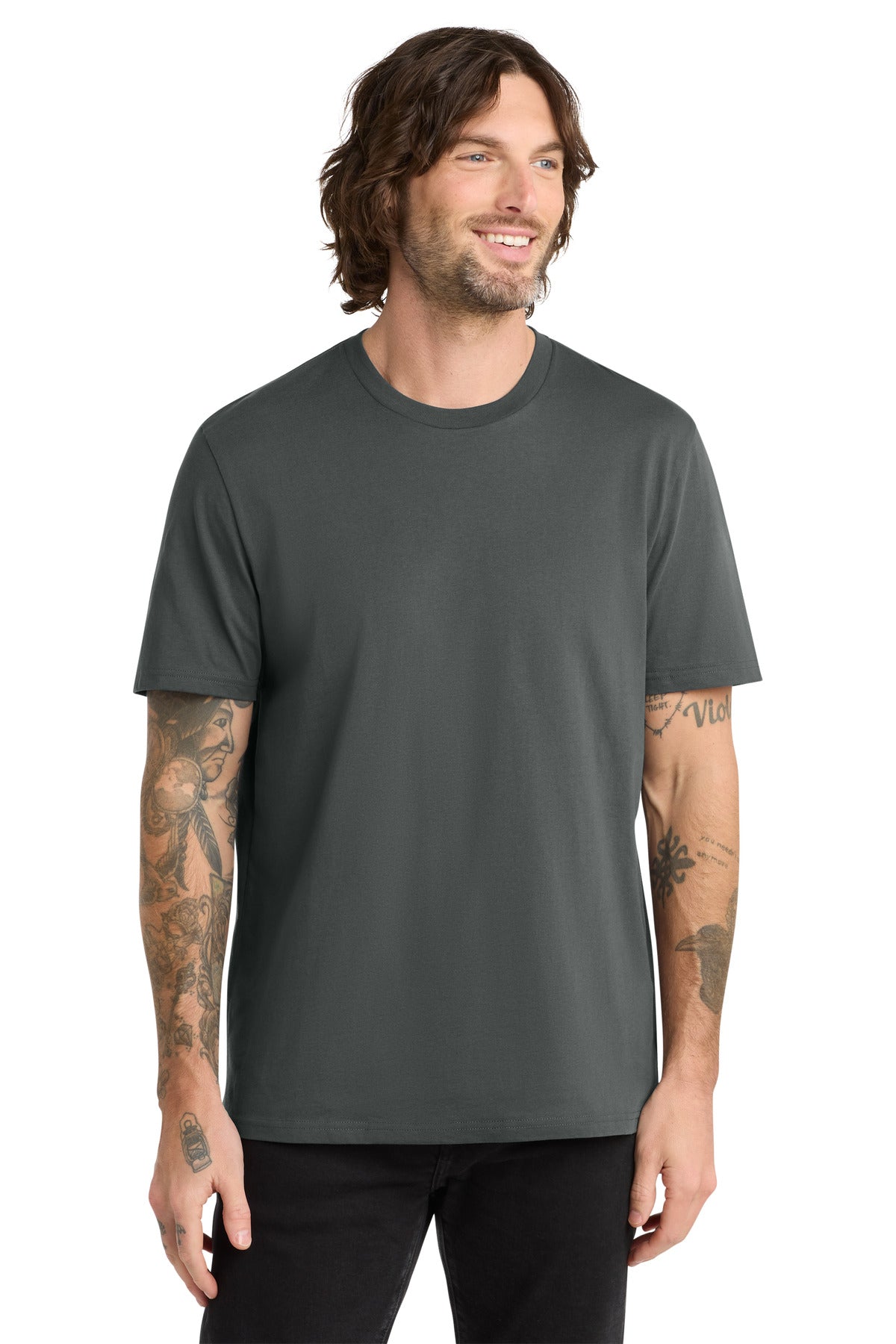 Custom Terrain Grey Unisex Organic Cotton Tee AL2100, personalized by SanCanDo Swag in Argyle, TX