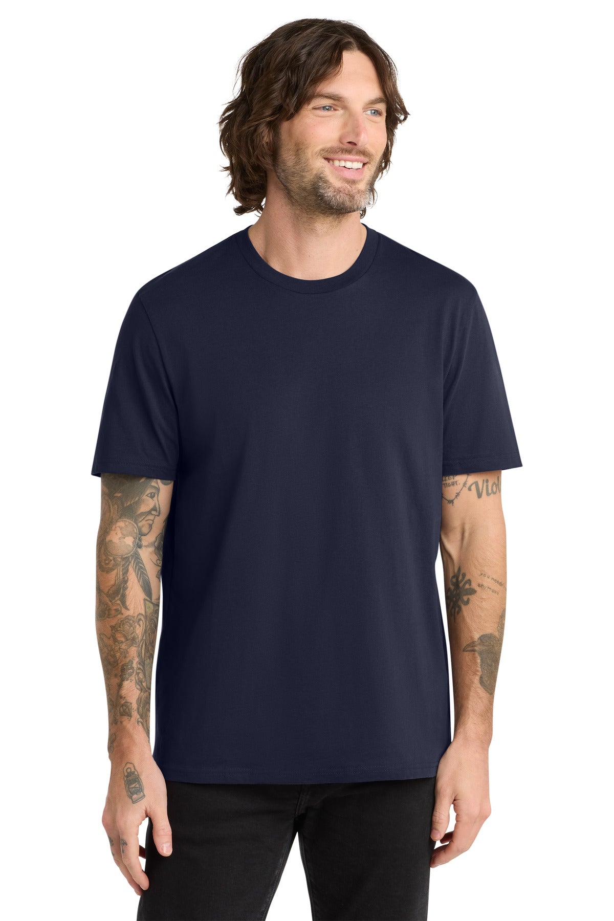 Custom Night Sky Navy Unisex Organic Cotton Tee AL2100, personalized by SanCanDo Swag in Argyle, TX