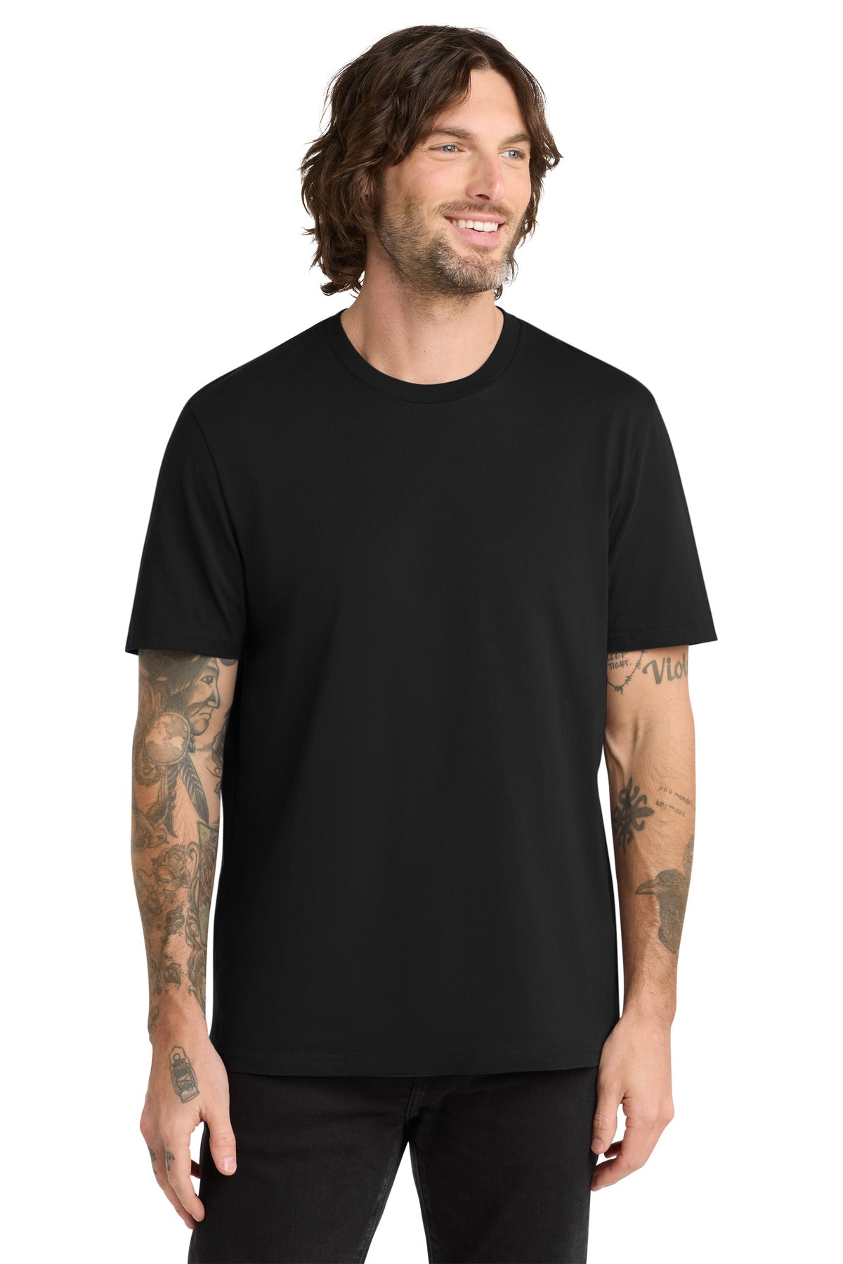 Custom Deep Black Unisex Organic Cotton Tee AL2100, personalized by SanCanDo Swag in Argyle, TX