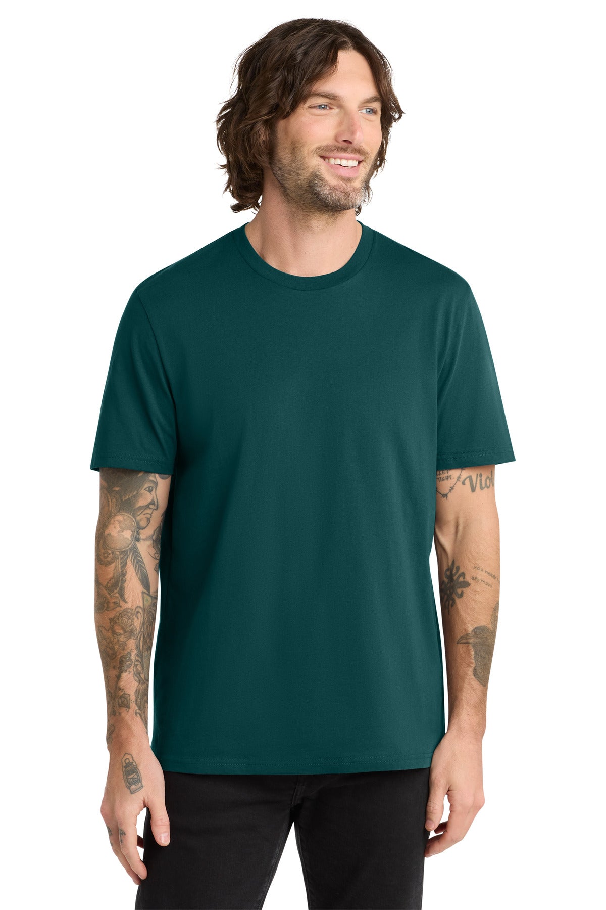 Custom Deep Sea Green Unisex Organic Cotton Tee AL2100, personalized by SanCanDo Swag in Argyle, TX