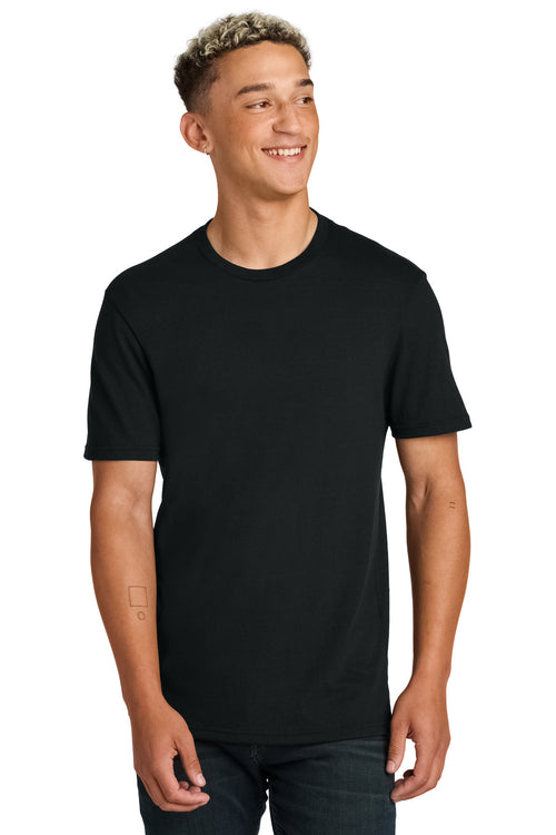 Custom Deep Black Unisex Recycled Blend Tee AL2300, personalized by SanCanDo Swag in Argyle, TX