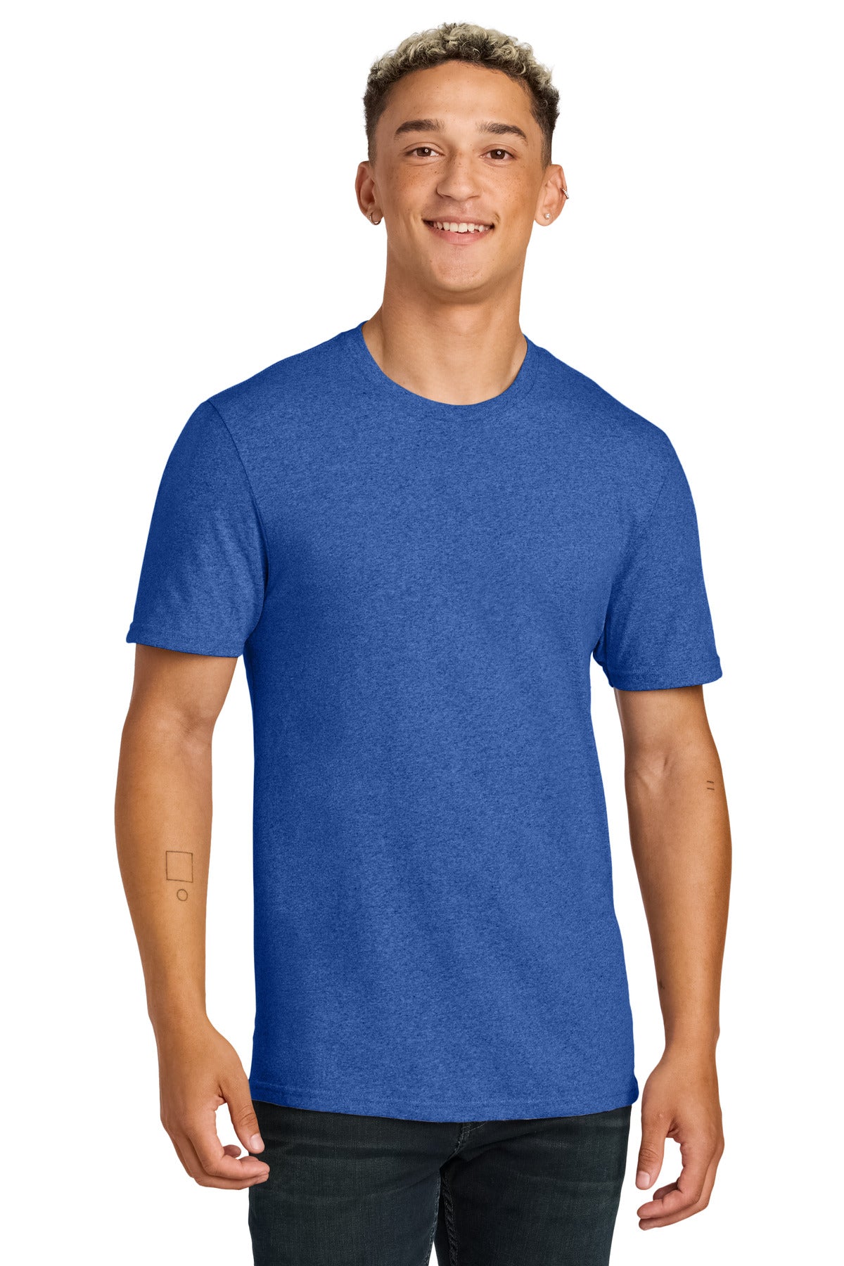 Custom Reused Royal Heather Unisex Recycled Blend Tee AL2300, personalized by SanCanDo Swag in Argyle, TX
