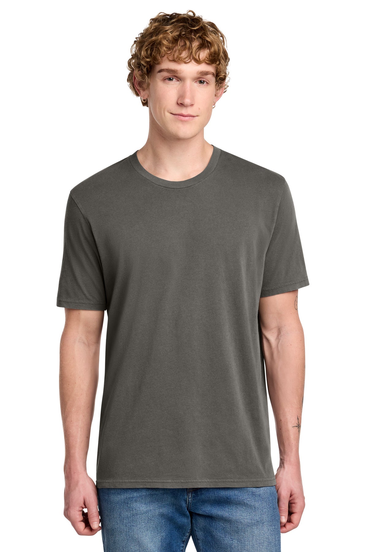 Custom Driftwood Grey Unisex Mineral Dye Organic Cotton Tee AL2400, personalized by SanCanDo Swag in Argyle, TX