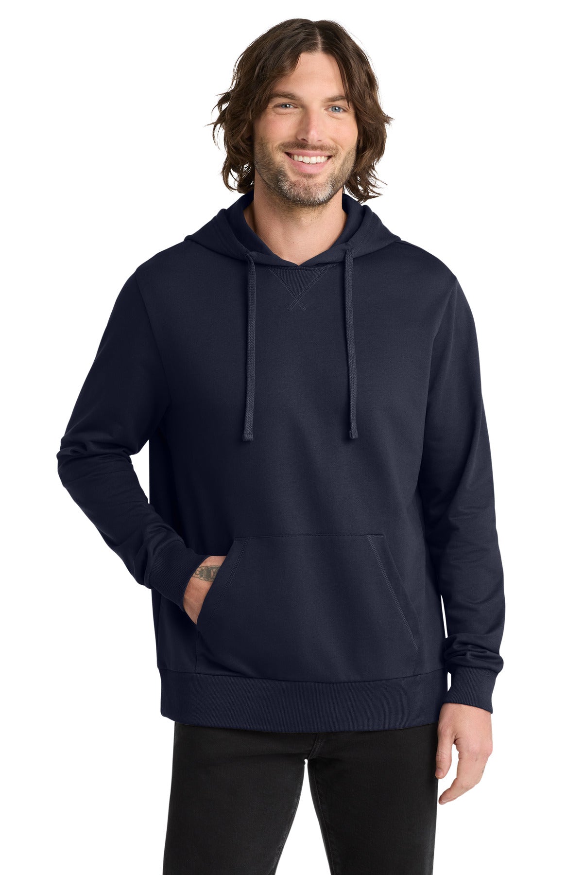 Custom Night Sky Navy Organic French Terry Pullover Hoodie AL4000, personalized by SanCanDo Swag in Argyle, TX