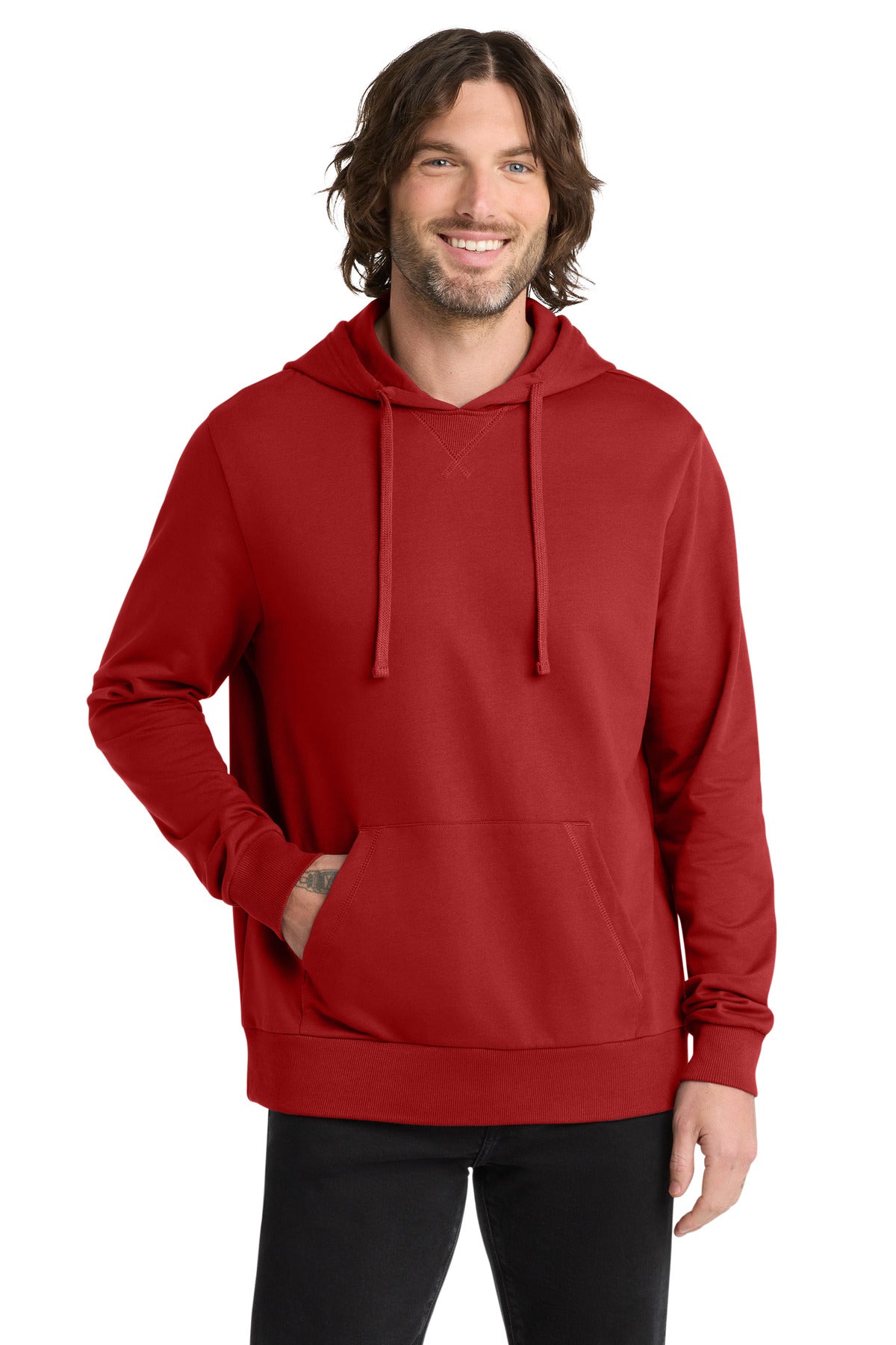 Custom Revolution Red Organic French Terry Pullover Hoodie AL4000, personalized by SanCanDo Swag in Argyle, TX