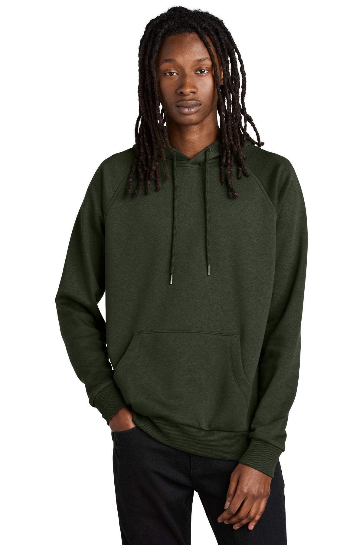 Custom Herb Green Organic CVC Fleece Pullover Hoodie AL5000, personalized by SanCanDo Swag in Argyle, TX