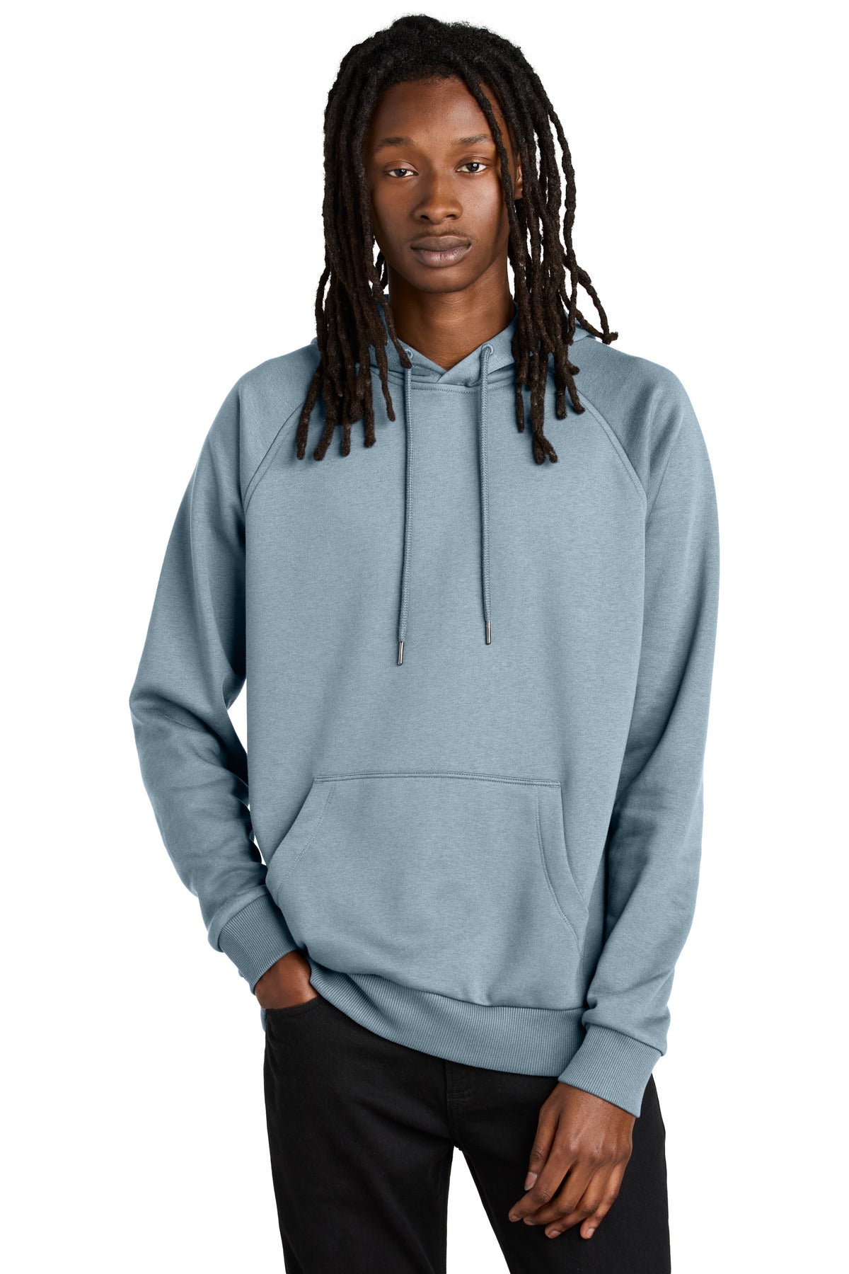 Custom I Like You Blue Organic CVC Fleece Pullover Hoodie AL5000, personalized by SanCanDo Swag in Argyle, TX