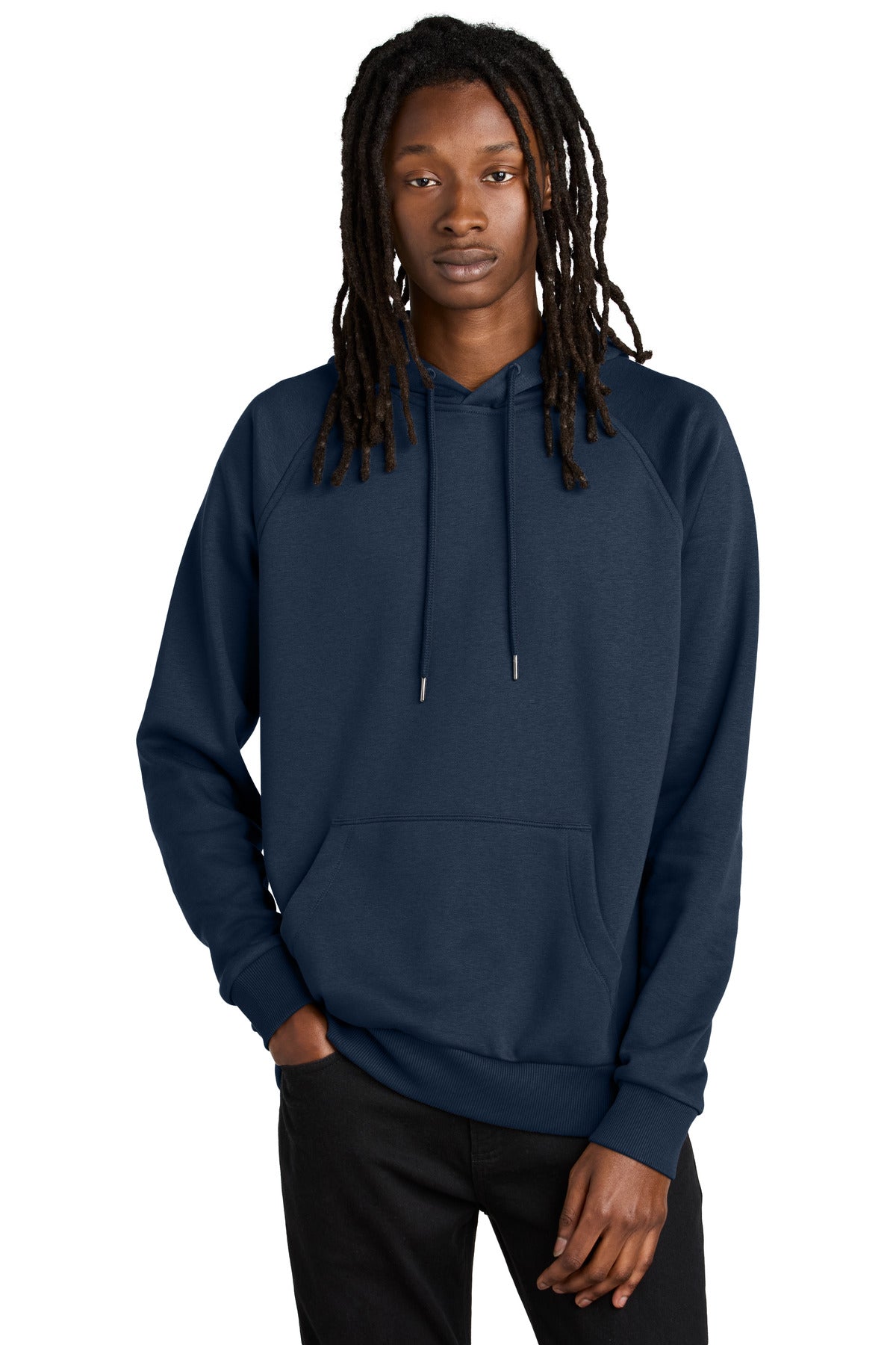 Custom Rebel Blue Organic CVC Fleece Pullover Hoodie AL5000, personalized by SanCanDo Swag in Argyle, TX